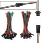 Lot de 20 Paires de Connecteurs JST SM Mâle-Femelle 3 Broches pour Éclairage LED