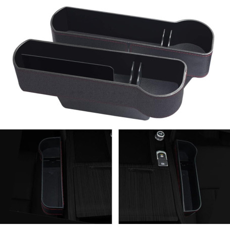 Boîte de Rangement Universelle pour Siège de Voiture - 2 Pièces