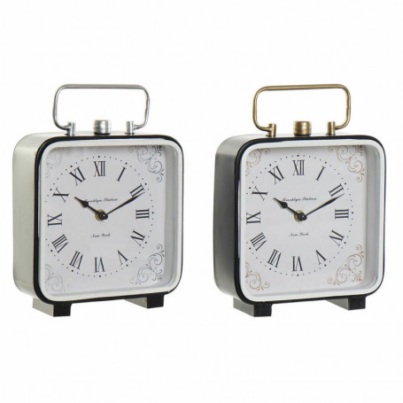 Horloge de table DKD Home Decor Verre Noir Bleu Fer (20 x 7 x 26 cm) (2 pcs) 64,99 €