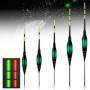 Lot de 5 Flotteurs de Pêche à LED avec Détection de Gravité - WIYETY