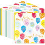 Lot de 100 Serviettes en Papier Happy Birthday Smiley - Talking Tables