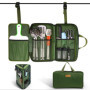 Set de Cuisine Camping E EASTSTORM - 12 Ustensiles en Acier Inoxydable pour Aventures en Plein Air