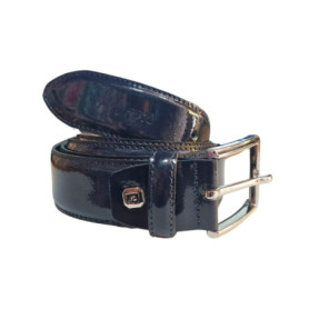 Ceinture en Cuir Véritable Pierre Cardin pour Homme - Bleu 125 cm