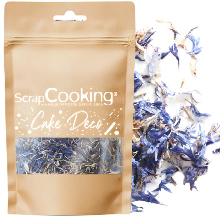 Bleuet Séché ScrapCooking - Fleurs Comestibles pour Décoration de Gâteaux et Desserts