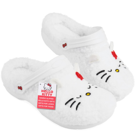 Pantoufles Hello Kitty pour Femme et Ado - Confort Polaire et Design Mignon