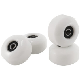 Ensemble de 4 Roues de Skate Tsudoku 52x30mm en PU Blanc