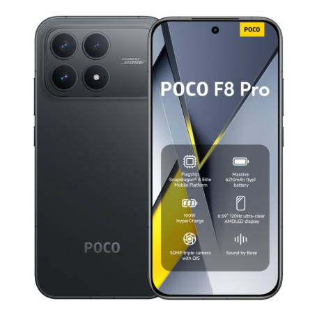 Xiaomi POCO F8 Pro - Smartphone 12 Go RAM, 256 Go, Écran AMOLED 6,59" 120 Hz, Triple Caméra 50 MP