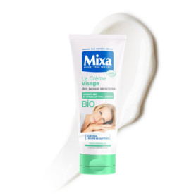 Mixa Soin Visage Hydratant Bio - Thé Vert & Raisin pour Peaux Sensibles - 100ml