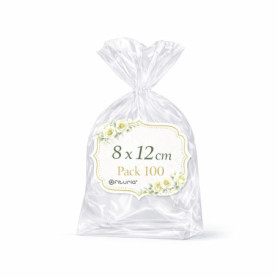 Sachets Cellophane Transparents Ofituria - 100 Sacs pour Biscuits et Cadeaux
