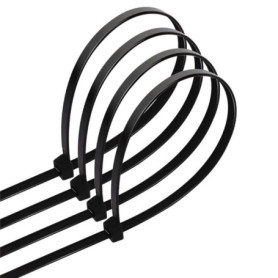 Lot de 40 colliers de serrage en nylon noir pour câbles - 3,6 x 150 mm