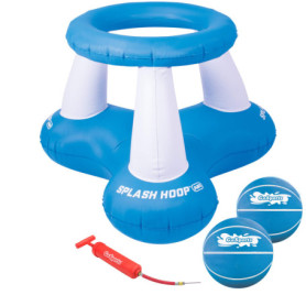 GoSports Splash Hoop Air - Jeu de Basket Flottant pour Piscine avec 2 Ballons et Pompe