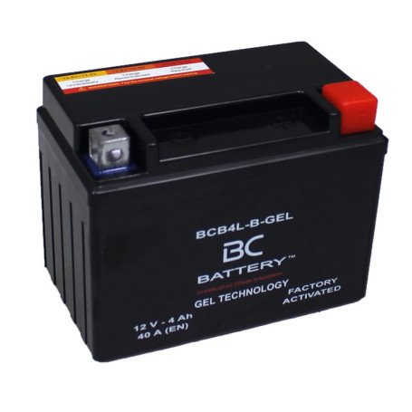Batterie de Moto Gel 12V 4Ah BCB4L-B-GEL - Performances Supérieures