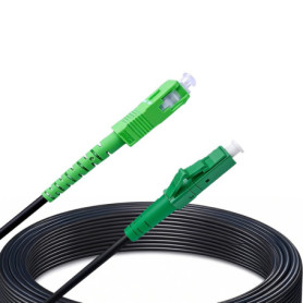 Câble Fibre Optique Monomode SC/APC vers LC/APC 10 m - Haute Vitesse