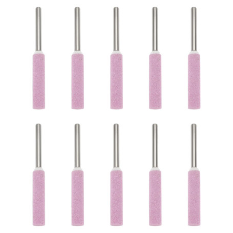 Lot de 10 pierres de meulage 5,5 mm pour tronçonneuse - Compatible Dremel et Proxxon