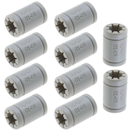 Lot de 10 Roulements Linéaires Drylin pour Imprimante 3D - Modèle LM8UU