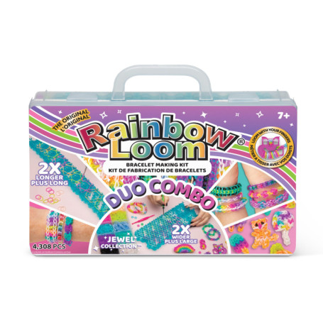 Kit de Fabrication de Bracelets Rainbow Loom Duo Combo - Créativité et Amusement