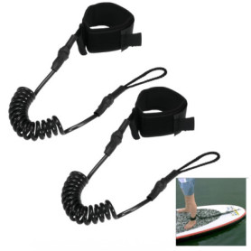 Changyeah Lot de 2 Leashes de Surf en TPU - Corde de Sécurité pour Paddle et Kayak