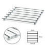 Dessous de Plat Carré en Acier Chromé avec Trépied - Protection Élégante pour Casseroles