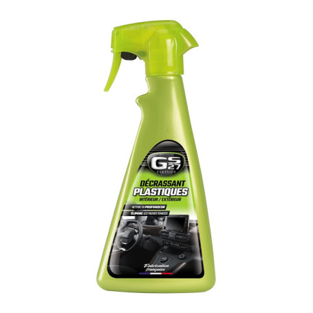 GS27 Décrassant Plastiques - Spray Rénovateur 500 ml pour Intérieur et Extérieur