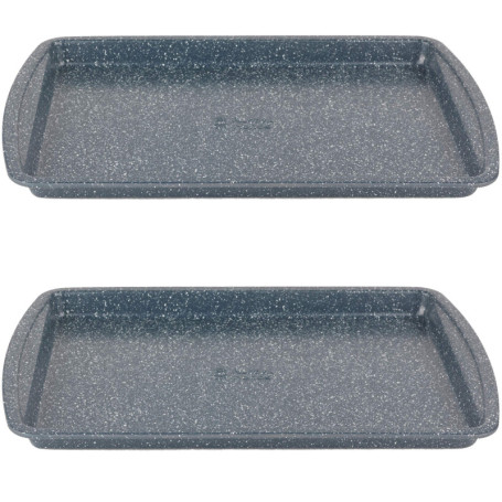Plaques de Cuisson Antiadhésives Russell Hobbs Nightfall Stone - Set de 2