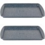 Plaques de Cuisson Antiadhésives Russell Hobbs Nightfall Stone - Set de 2