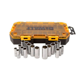 Kit d'outils DEWALT avec douilles profondes 3/8" - 20 pièces