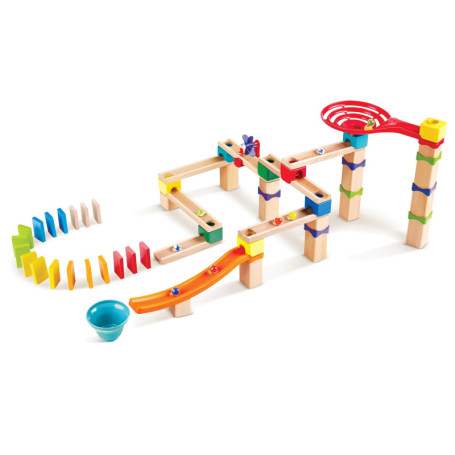 Hape Circuit de Billes en Bois - Piste de Course Amusante