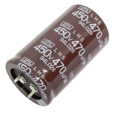 Condensateur Électrolytique Radial 470µF 450V UCC - Snap-In 105°C