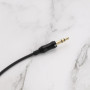 Lot de 2 câbles de réparation pour casque 3,5 mm - Connecteurs audio TPE Noir