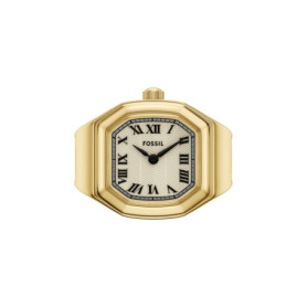 Montre-bracelet Fossil en acier doré avec cadran crème