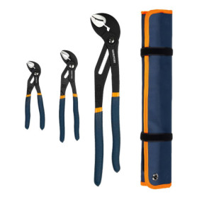 Jeu de Pinces Multiprises MANUFORE 3 Pièces avec Sac de Rangement