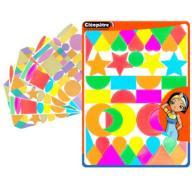 Gommettes Autocollantes Géométriques Multicolores - 276 Stickers Créatifs