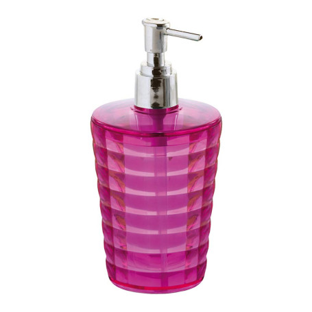 Distributeur de Savon Ronde en Plastique Fuchsia - Gedy