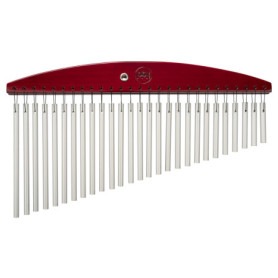 Carillon Meinl 27 Barres en Aluminium avec Cadre en Bois Rouge