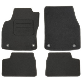 Tapis de Sol en Velours Noir pour Opel Astra H - Set de 4 Pièces