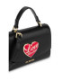 Sac à main Love Moschino en PU noir pour femmes