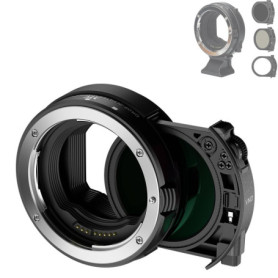 Adaptateur JJC EF-EOS R avec Filtre C-PL et NDV pour Canon RF
