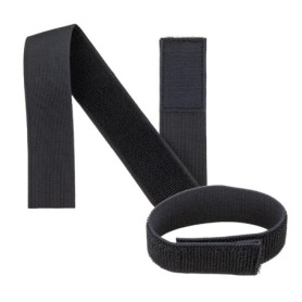 Lot de 2 Clips Velcro pour Pantalon de Vélo - Antidérapants et Ajustables - Noir