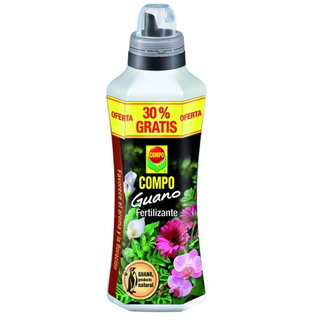 Engrais Liquide Guano Compo 1300 ML pour Plantes d'Intérieur