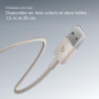 Câble Tissé Beats USB-A vers USB-C 1,5 m - Charge Rapide et Anti-Nœuds