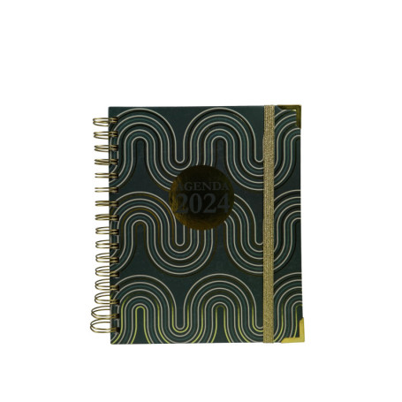 Agenda Scolaire Vert 2024 - Idéal pour Enseignants et Élèves