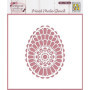 Pochoir Couronne de Fleurs pour Scrapbooking - Nellie's Choice 15 x 15 cm