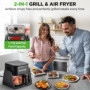 Friteuse à Air NutriChef 1500W avec Gril Électrique 4L - Cuisine Saine et Polyvalente