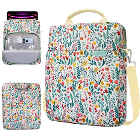 Sacoche Fleur TiMOVO pour Tablettes 13 Pouces avec Bandoulière Amovible
