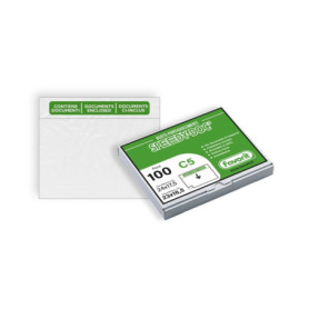 Boîte de 100 Pochettes d'Expédition Transparentes C5 - Favorit