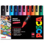 Lot de 10 marqueurs Posca à base d'eau - Multi-surfaces, extra fins
