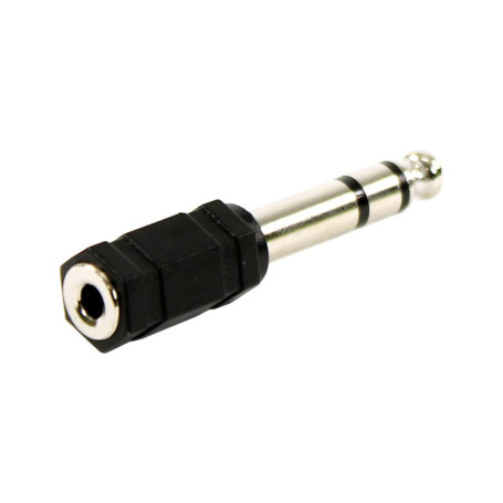 Adaptateur Mini Jack Stéréo 3,5mm vers 6,35mm - Plugger Noir