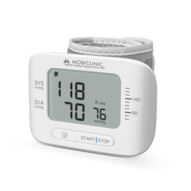 Oxymètre de Pouls Mobiclinic - Tensiomètre Compact avec Écran LCD et Mémoire de 99 Mesures