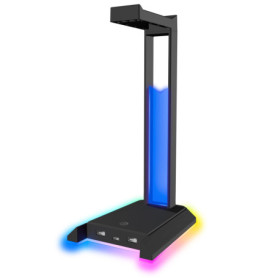 Support Casque Gamer Speedlink EXCELLO NX avec Éclairage RGB et Hub USB