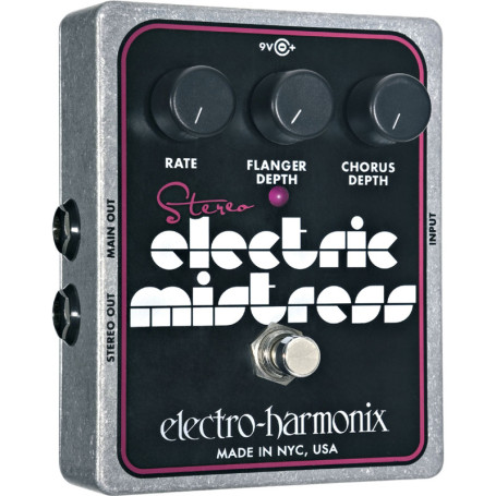 Pédale Electro-Harmonix Stéréo Electric Mistress - Flanger et Chorus pour Guitares